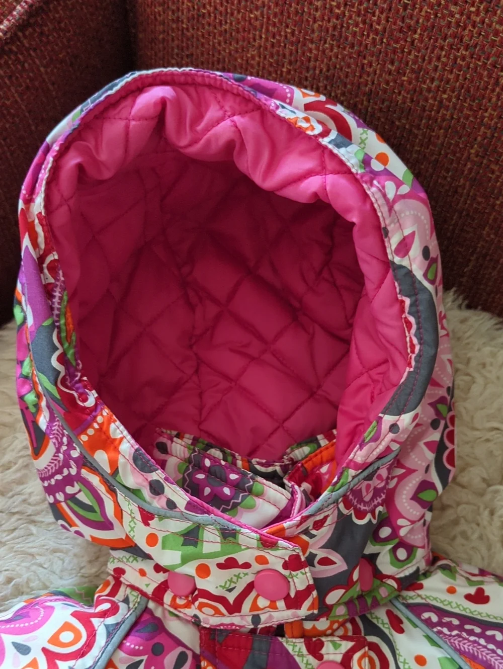 Hanna Andersson Bright Paisley Winter Coat, Size 3T